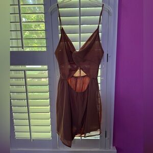 Chic Brown Romper